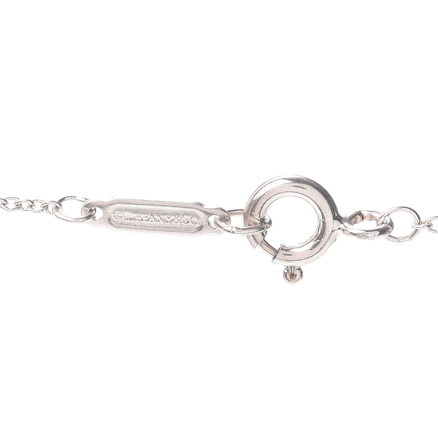 Tiffany Sterling Silver 1837 Lock Charm Pendant Necklace 4 of 4