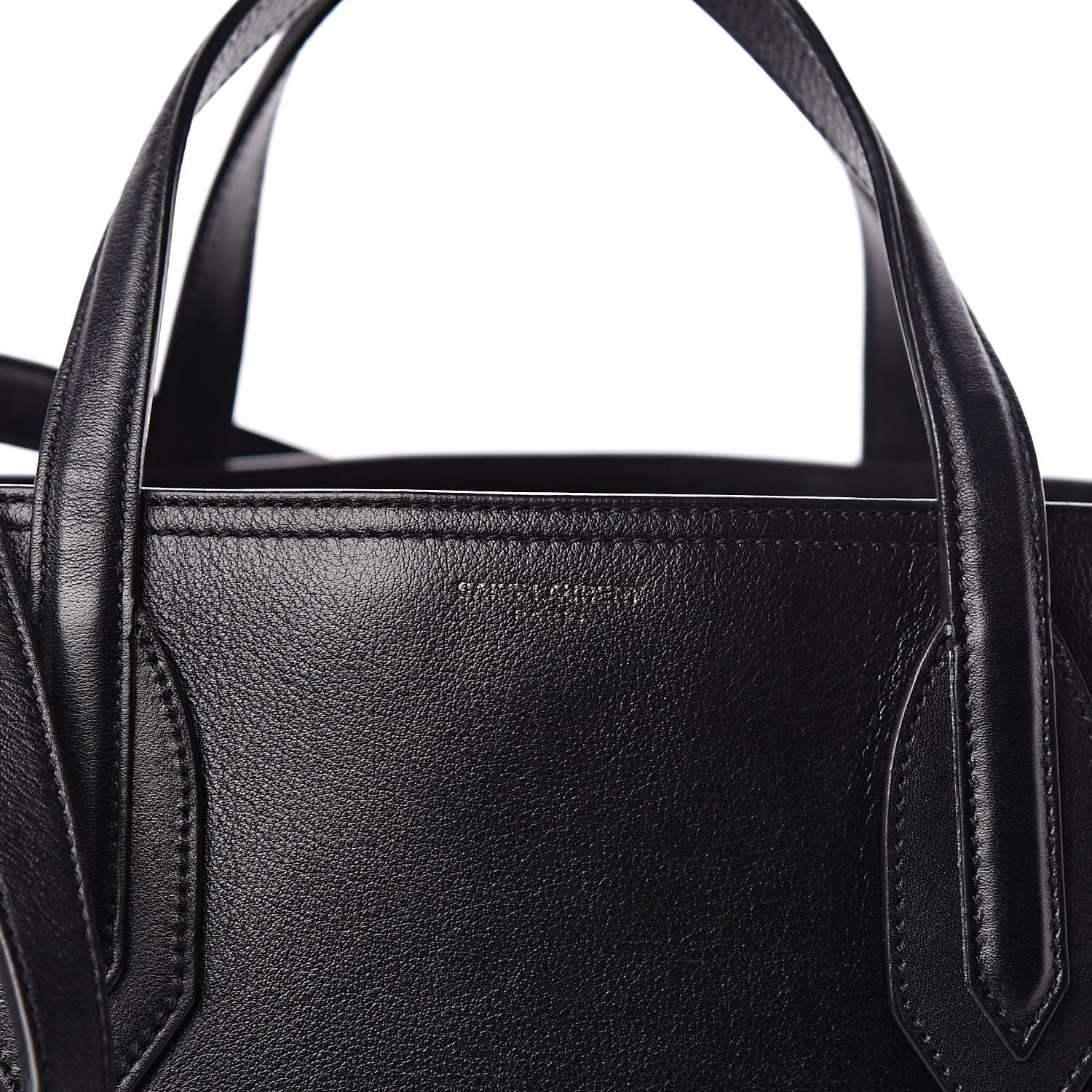 Saint Laurent Calfskin Medium Amber Tote Black 7 of 12