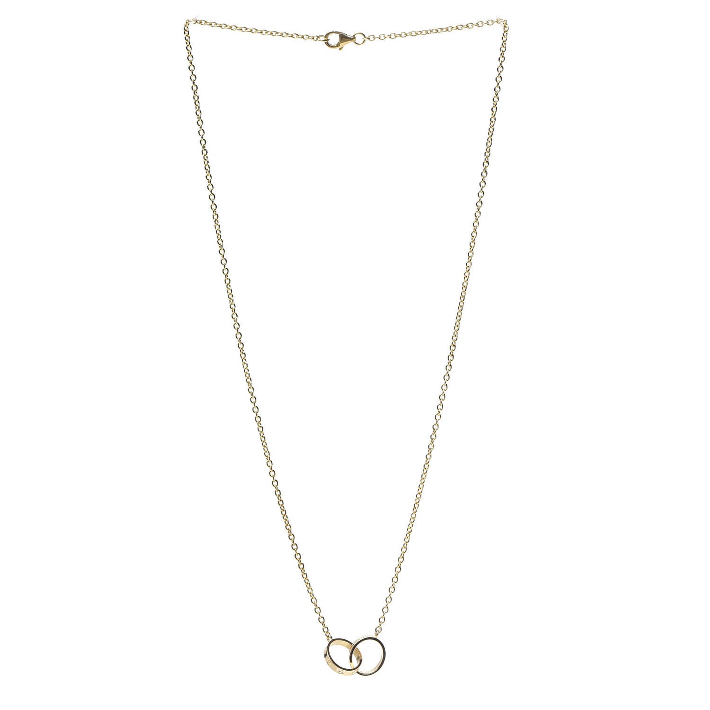 18K Yellow Gold Interlocking LOVE Necklace