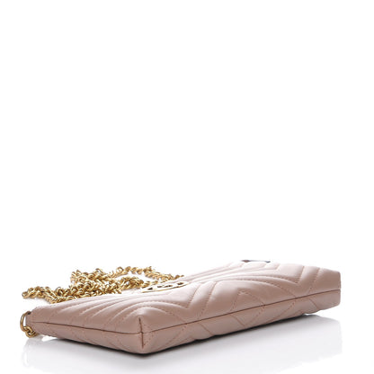 Gucci Calfskin Matelasse Mini GG Marmont Chain Bag Porcelain Rose 4 of 8
