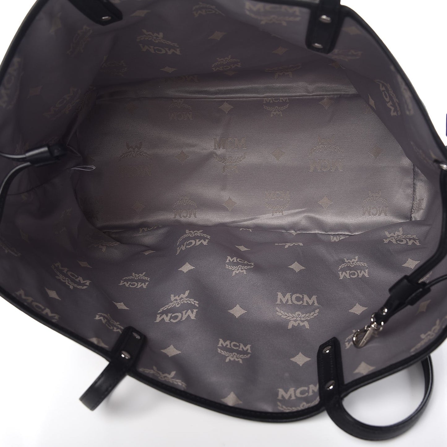 Snake Embossed Medium Shopper Grey