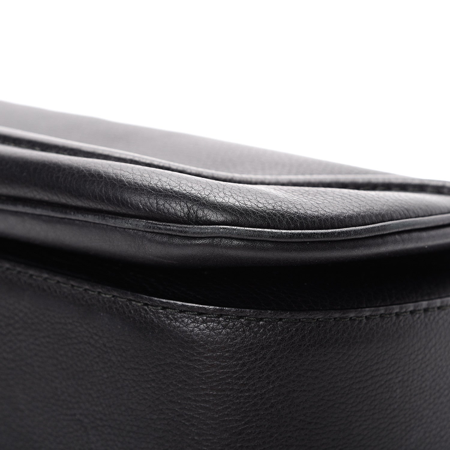 Gucci Calfskin Large New Bamboo Top Handle Bag Black 14 of 16
