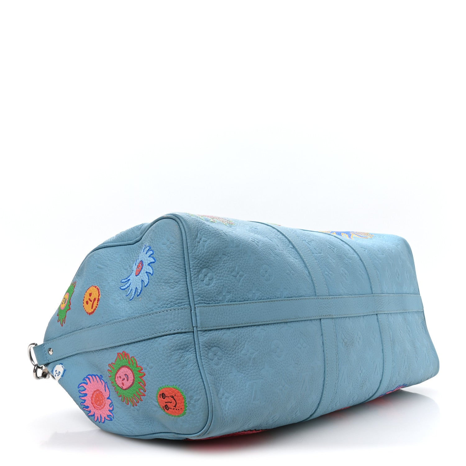 Louis Vuitton LV X YK Taurillon Monogram Keepall Bandouliere 50 Blue Multicolor 3 of 8