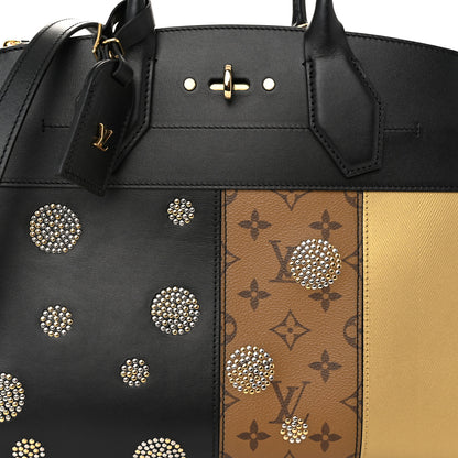 Louis Vuitton Reverse Monogram Studded Night Lights City Steamer MM 7 of 9