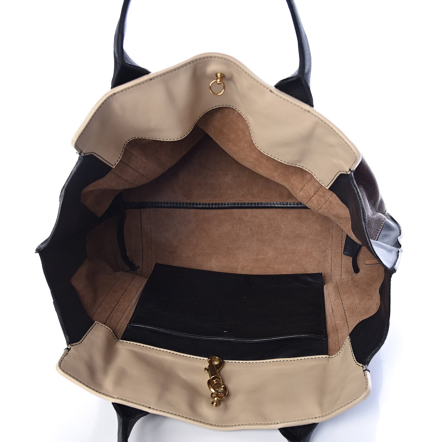 Chloe Calfskin Small Alison East West Tote Coffee Shot 5 of 9