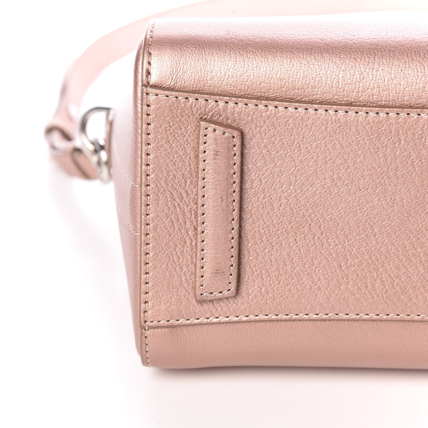Givenchy Metallic Sugar Goatskin Mini Antigona Light Pink 6 of 15