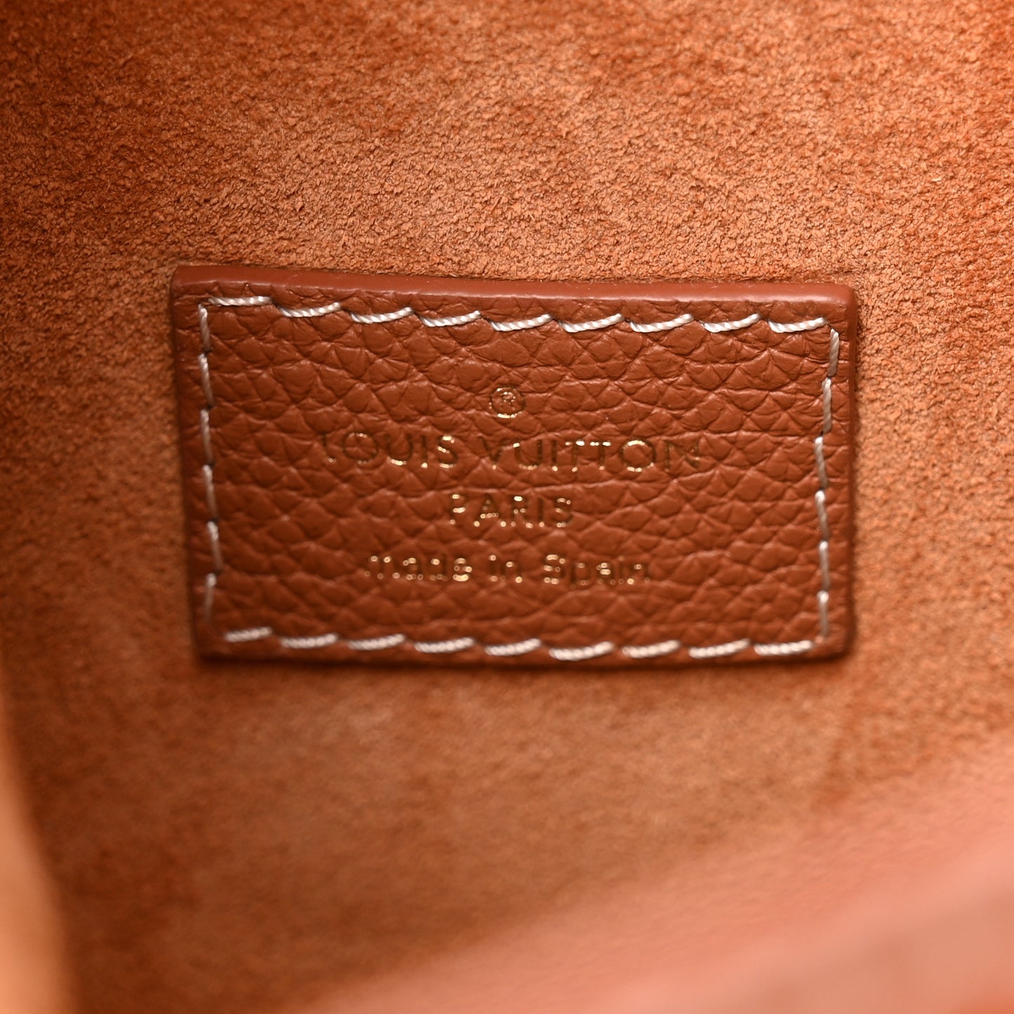 Grained Calfskin Low Key Hobo PM Cognac