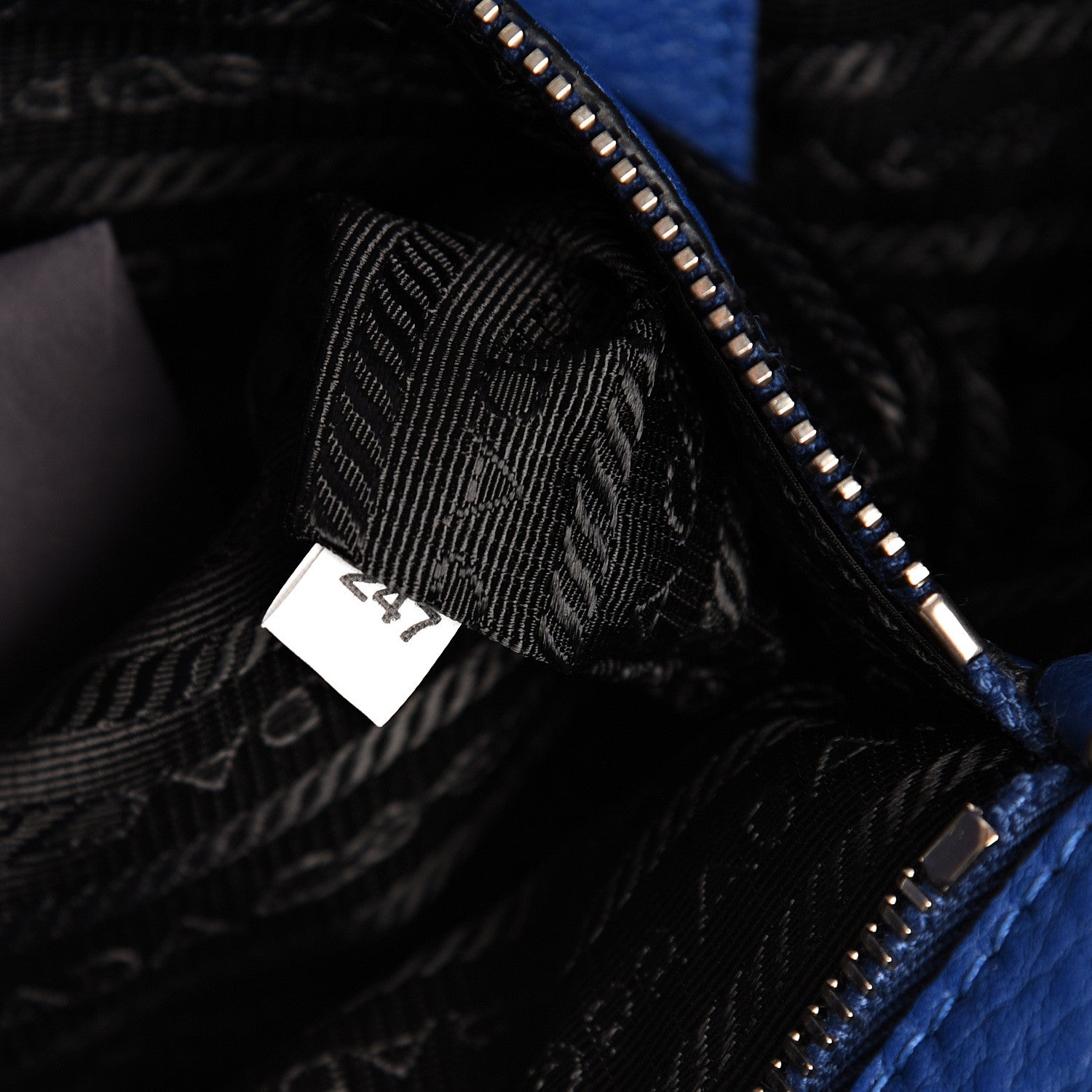 Prada Vitello Daino Bucket Royal 7 of 10