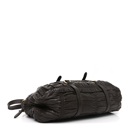 Prada Nappa Gaufre Dome Satchel Caffe 4 of 9