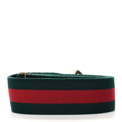 Gucci Canvas Web Wolf Belt 95 38 Green Red 2 of 4