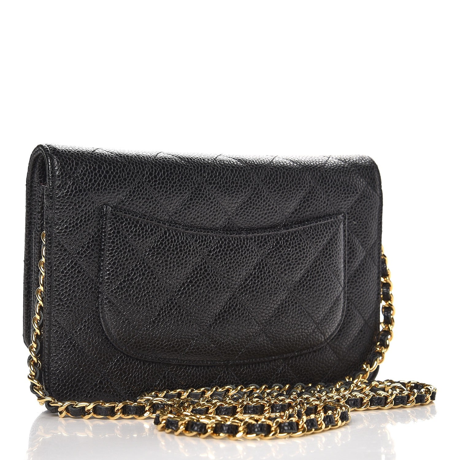 Chanel Caviar Quilted Wallet On Chain WOC Black 3 of 9