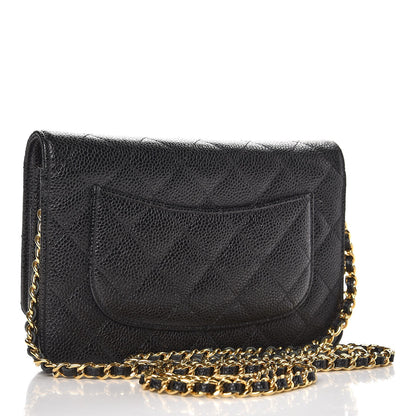 Chanel Caviar Quilted Wallet On Chain WOC Black 3 of 9
