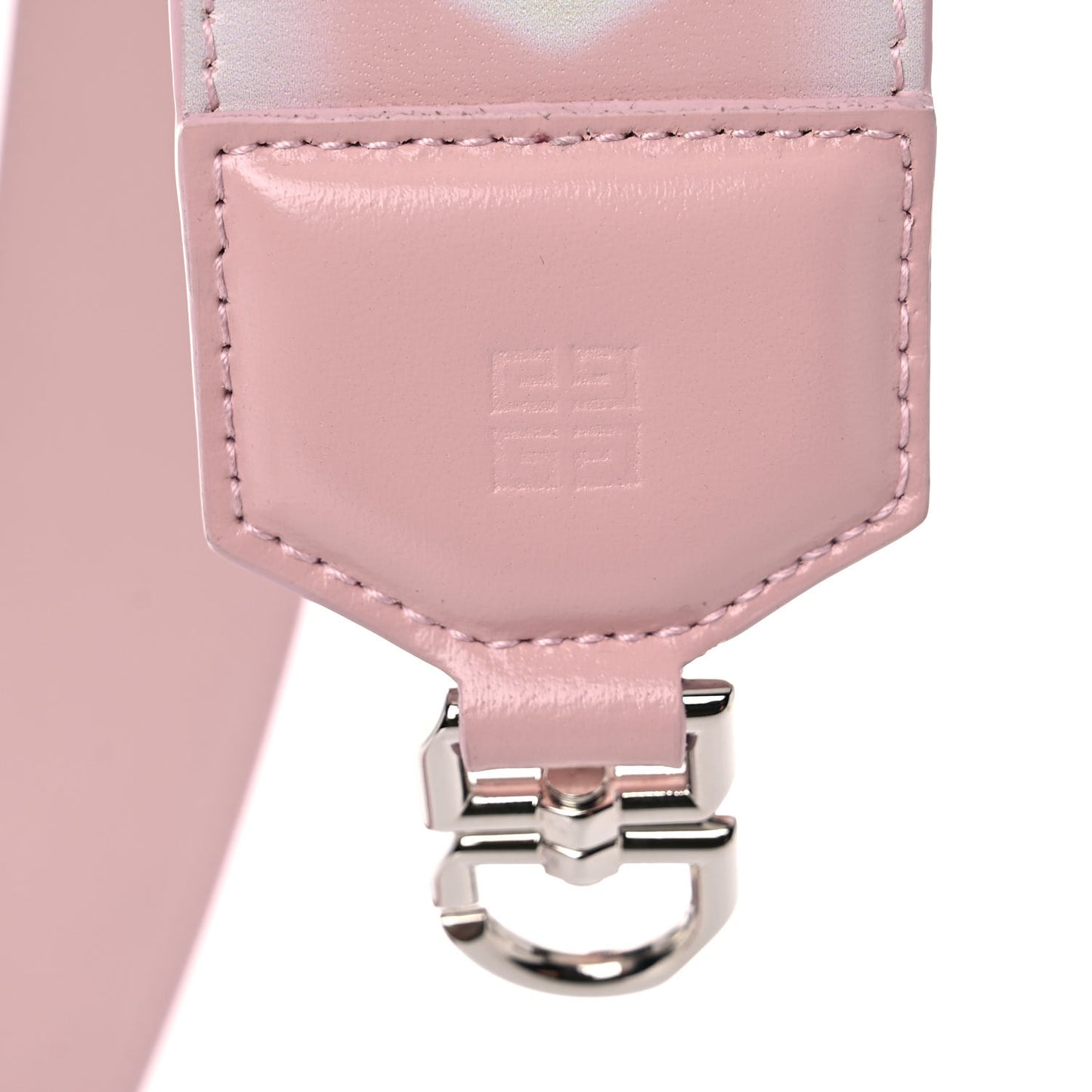 Calfskin Heart Bag Strap Powder Pink
