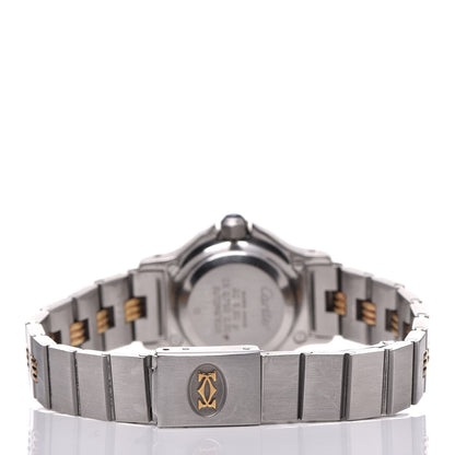 Cartier Stainless Steel 18K Yellow Gold 24mm Santos Octagon Automatic Watch 5 of 8