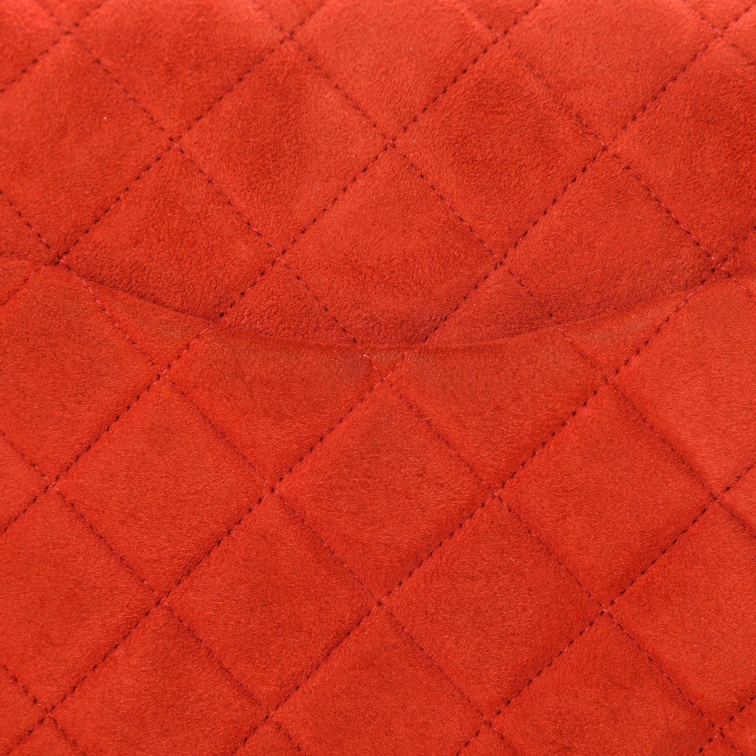 Chanel Suede Quilted Medium Single Flap Red 13 of 13