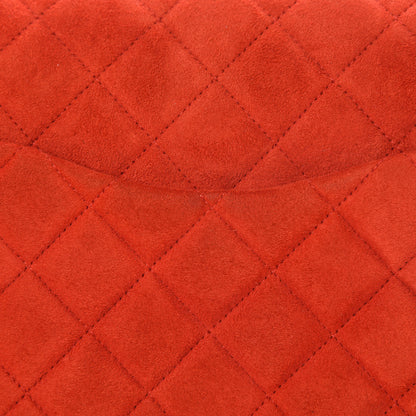 Chanel Suede Quilted Medium Single Flap Red 13 of 13