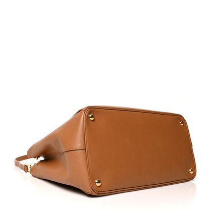 Prada Saffiano Lux Large Galleria Double Zip Tote Caramel 4 of 12
