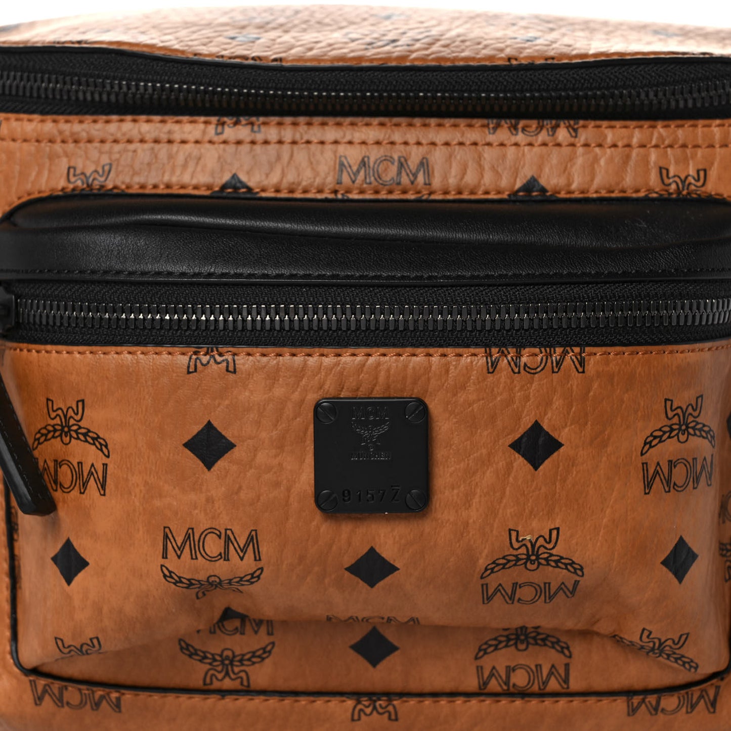 Visetos Medium Belt Bag Cognac Black