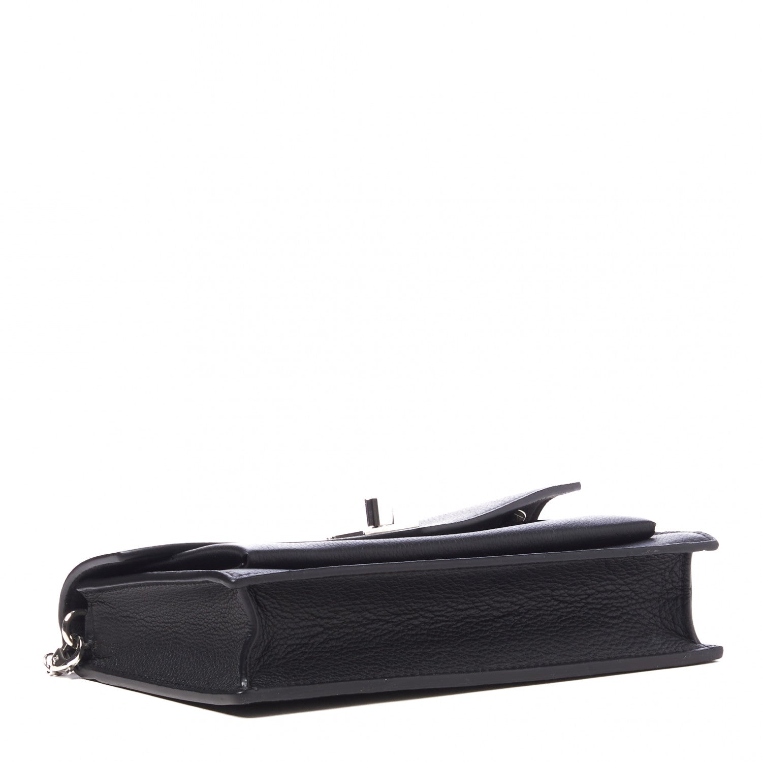 Louis Vuitton Soft Calfskin My Lockme Chain Pochette Black 3 of 8