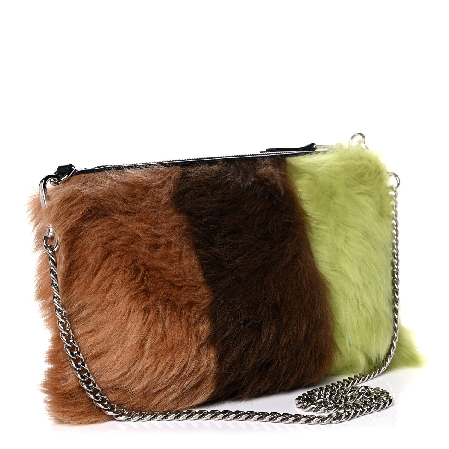 Miu Miu Montone Stripe Crossbody Cammello 2 of 13