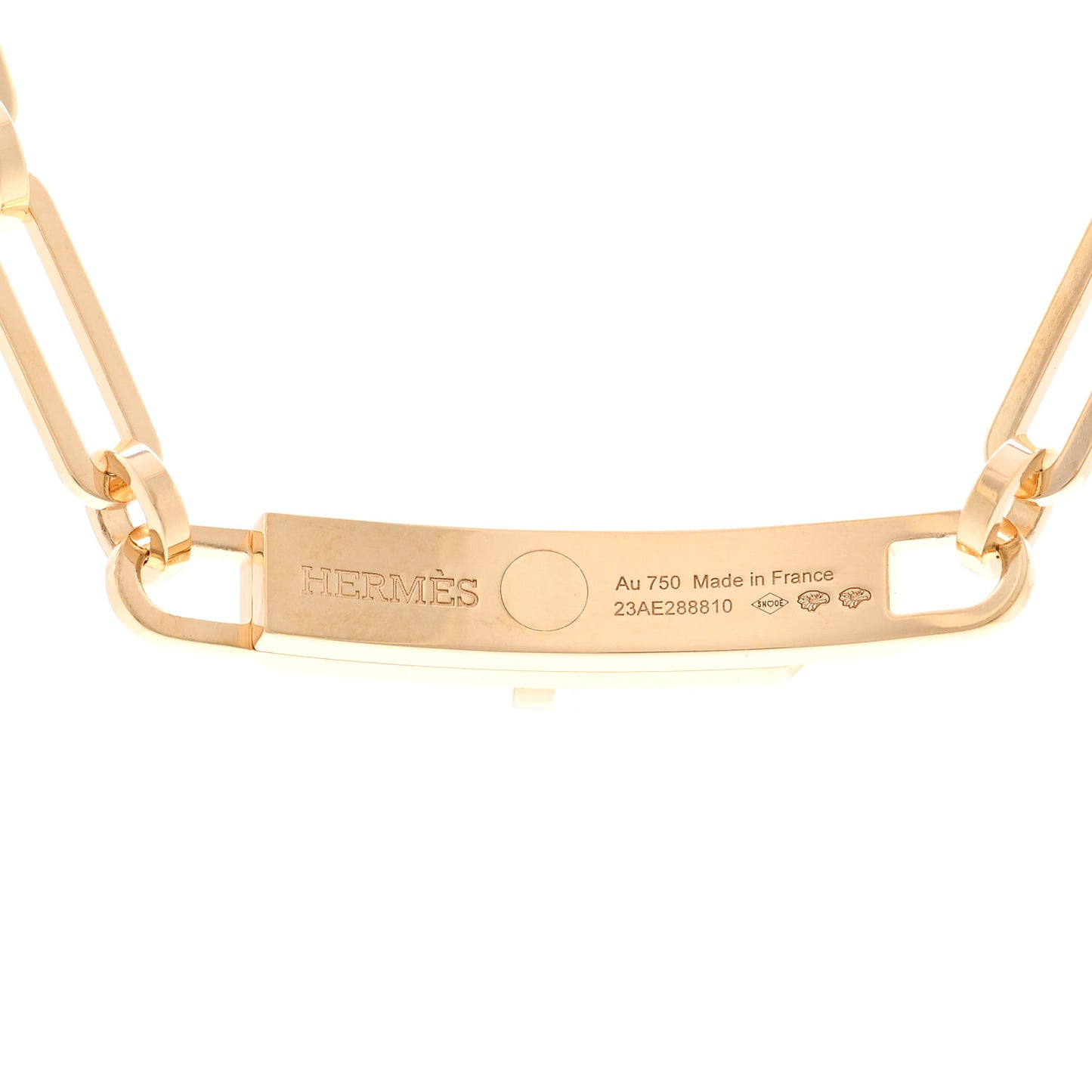18K Rose Gold Diamond Pave Kelly Chaine Choker Necklace