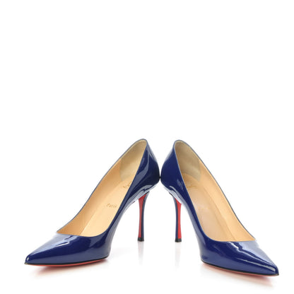 Christian Louboutin Patent Decoltish 85 Pumps 39.5 Encre 5 of 16