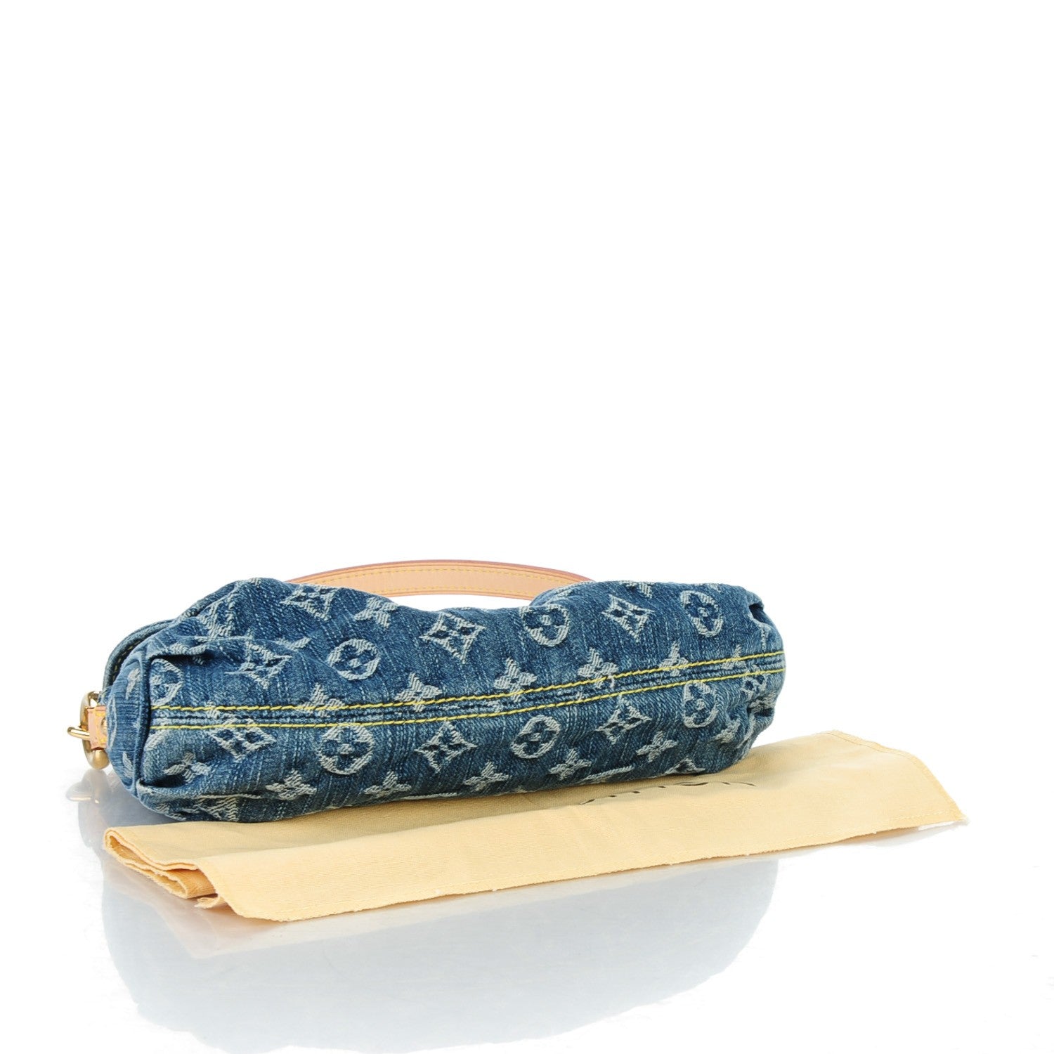 Louis Vuitton Monogram Denim Mini Pleaty Blue 4 of 7