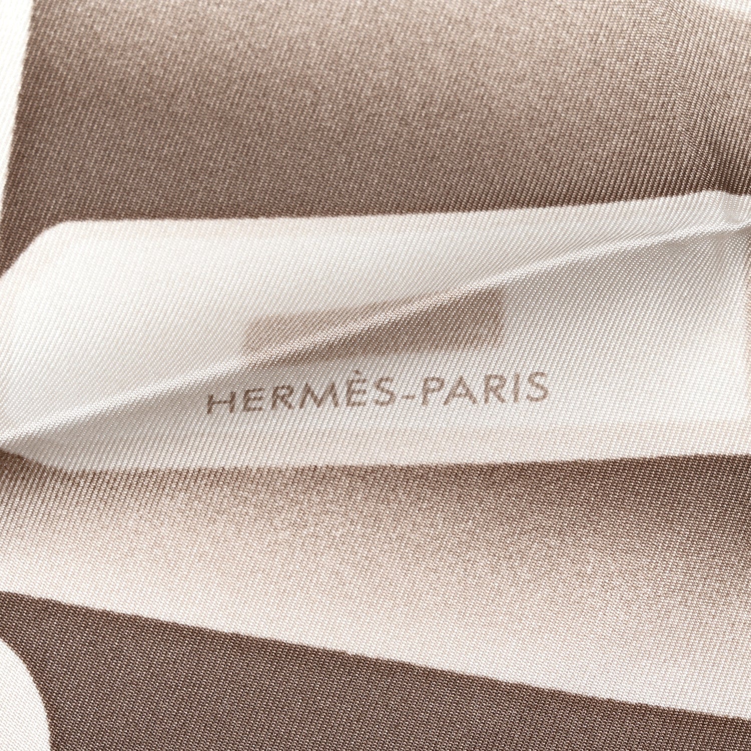 Hermes Silk Please Check In Scarf 90 Gris Perle Etoupe 4 of 6