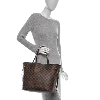 Louis Vuitton Damier Ebene Neo Neverfull MM Rose Ballerine 2 of 6