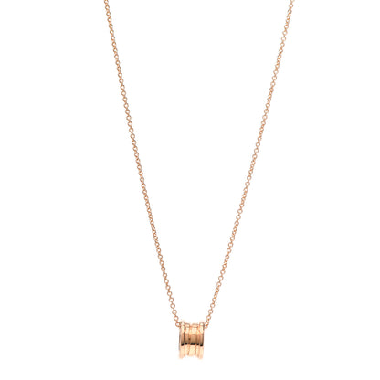 Bulgari 18K Rose Gold B.Zero1 Pendant Necklace 1 of 7