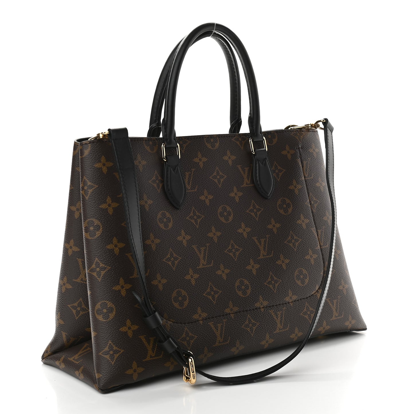 Monogram Flower Tote Black