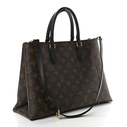 Louis Vuitton Monogram Flower Tote Black 3 of 8