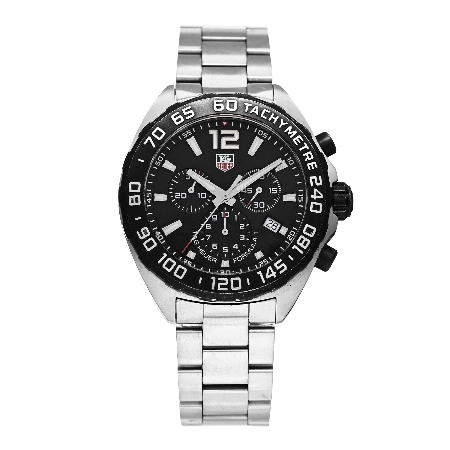 Tag Heuer Stainless Steel 41mm Formula 1 Chronograph Quartz Watch Black CAZ1110 1 of 4