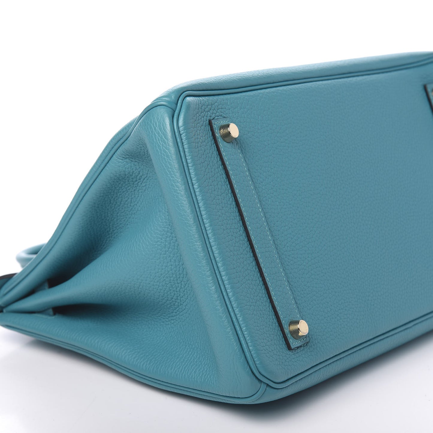 Taurillon Clemence Birkin 35 Turquoise