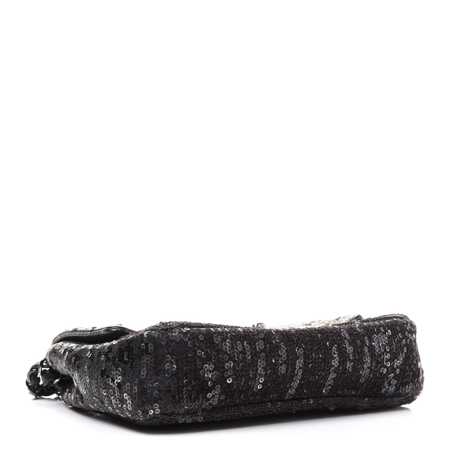 Sequin Lambskin Mini Moonlight on Water Flap Black