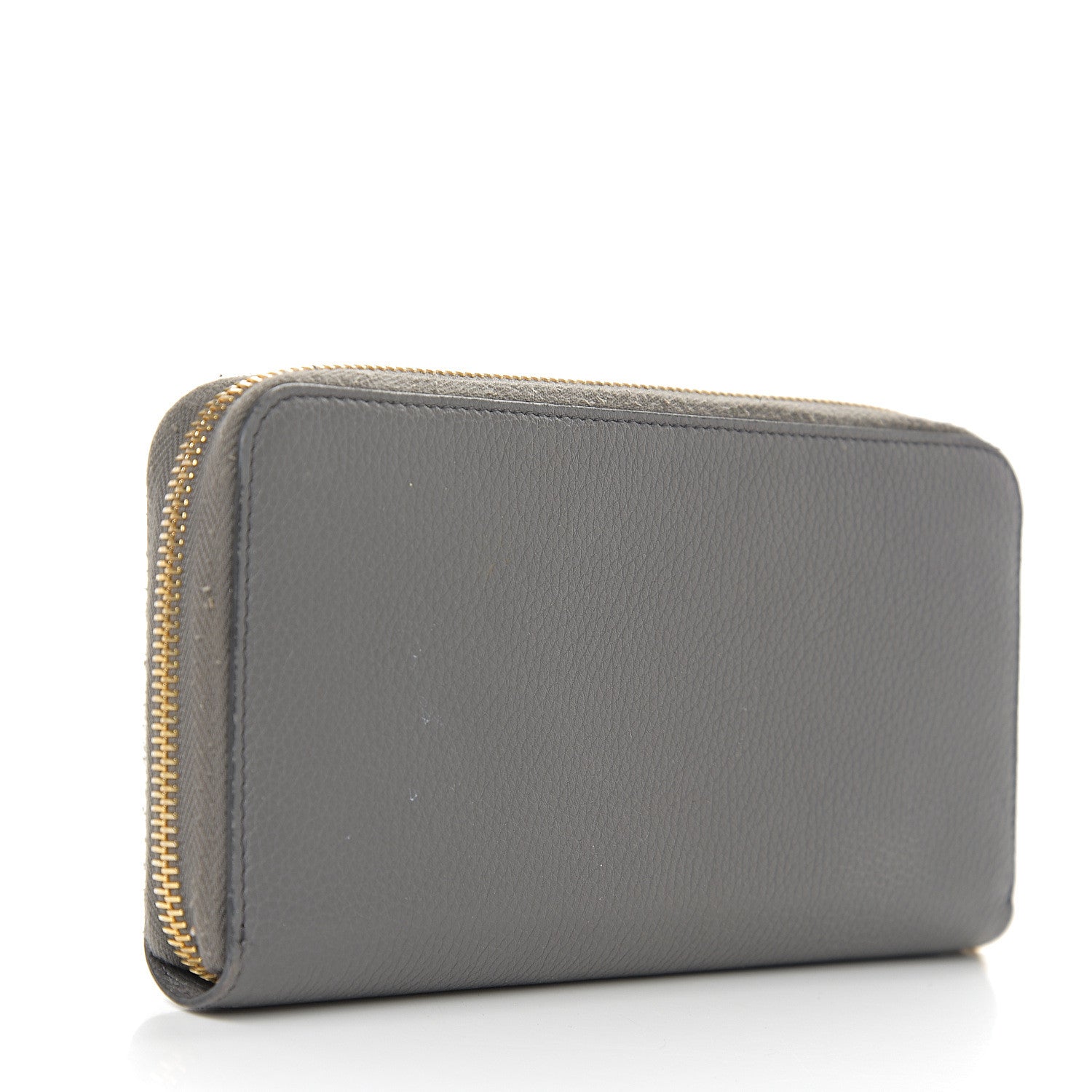 Prada Vitello Daino Zip Around Wallet Marmo Cobalto 2 of 10