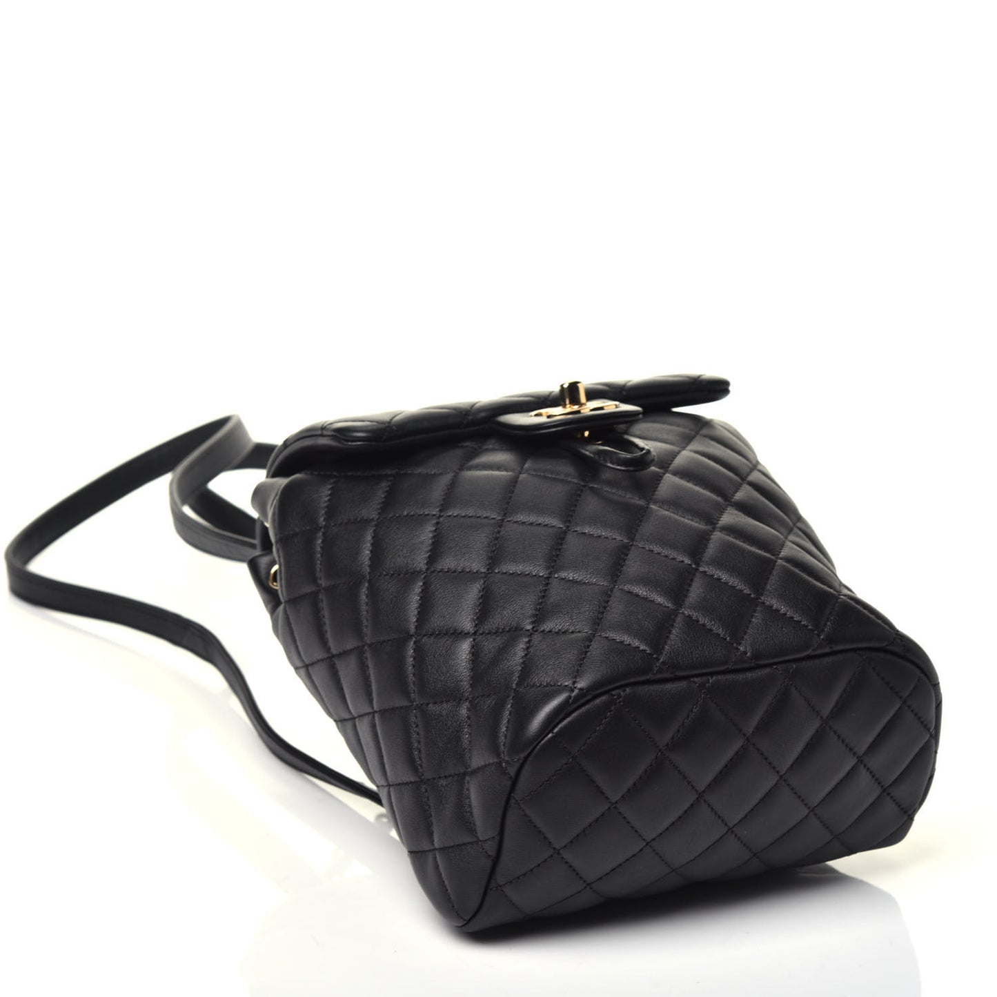 Calfskin Quilted Mini Urban Spirit Backpack Black