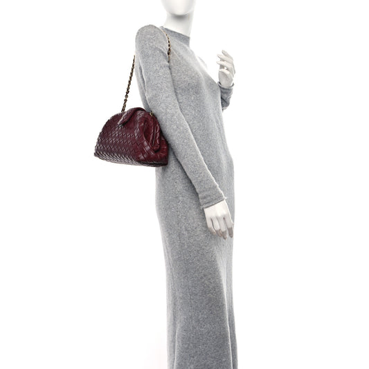 Nappa Intrecciato Teen The Lauren 1980 Clutch With Chain Barolo