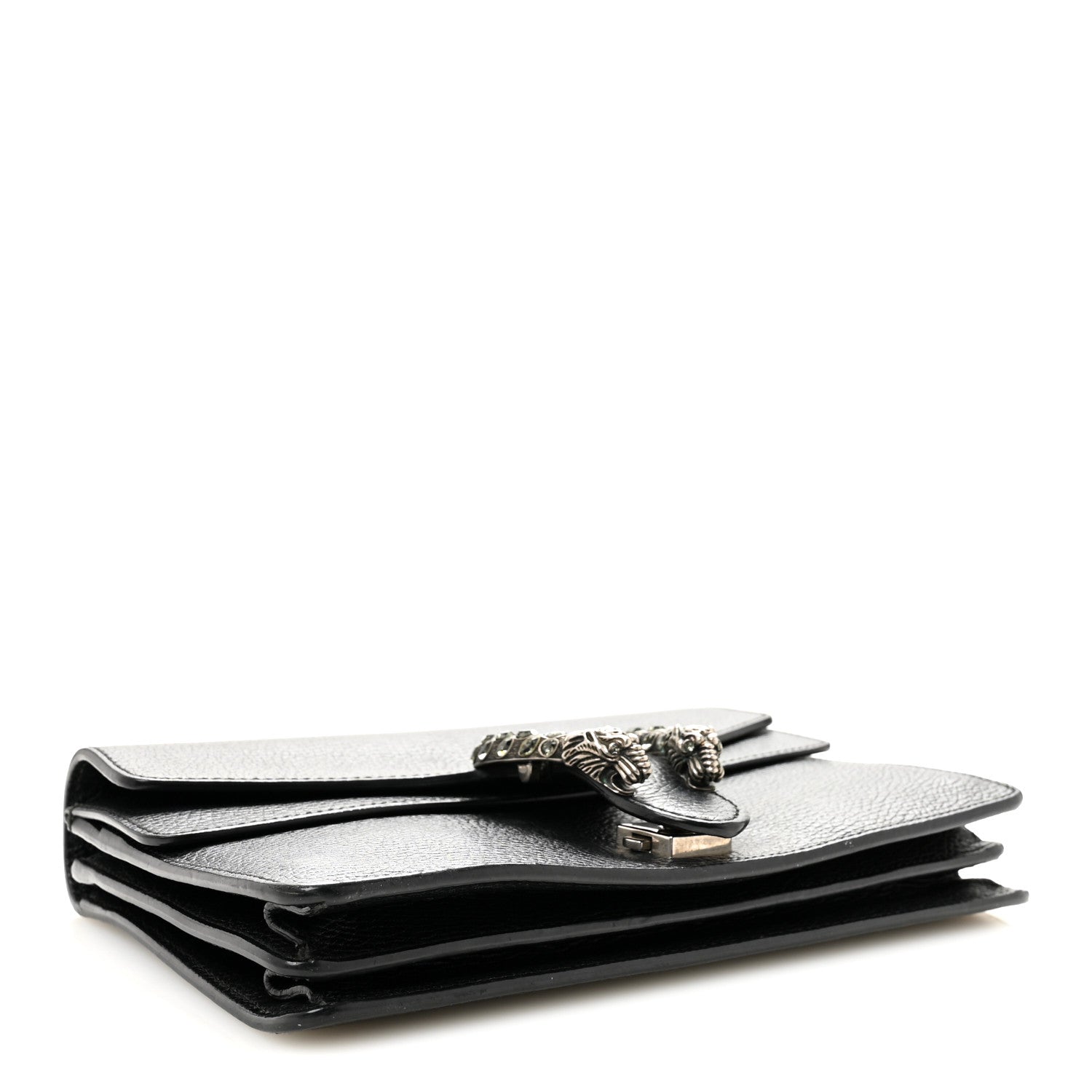 Gucci Pebbled Calfskin Small Dionysus Shoulder Bag Black 4 of 10