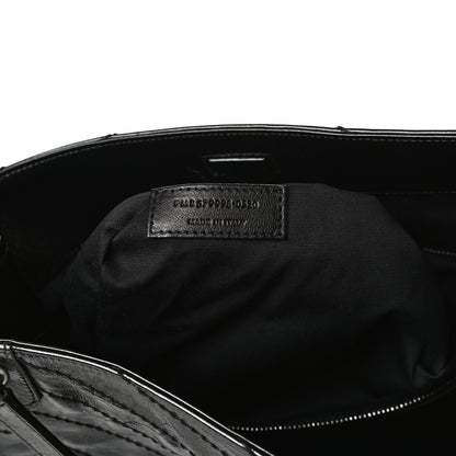 Saint Laurent Crinkled Calfskin Matelasse Monogram Medium Niki Shopper Tote Black 7 of 14