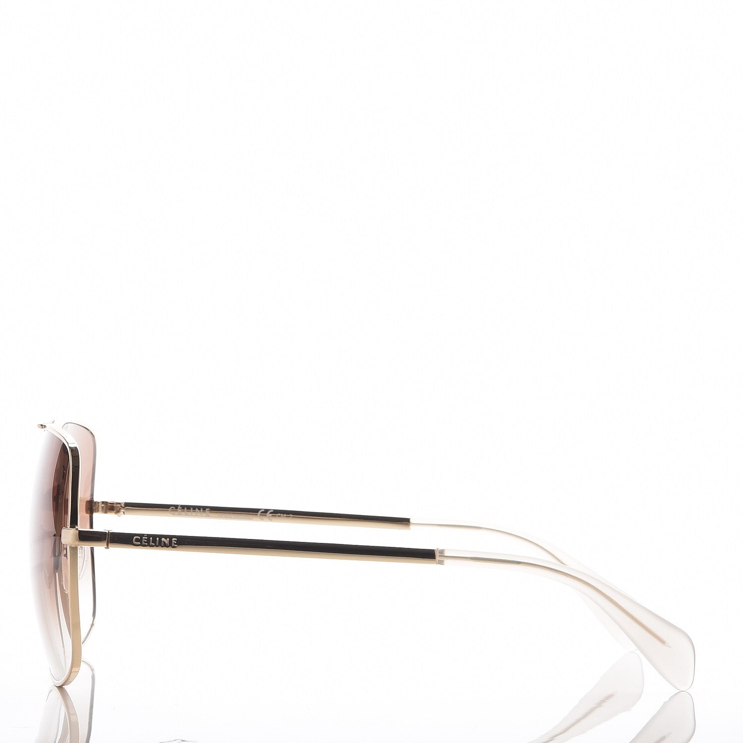 Celine Metal Sunglasses CL 41808/S Gold 3 of 7