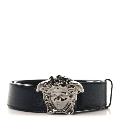 Versace Textured Calfskin 4cm La Medusa 100 40 Belt 100 40 Black 1 of 6