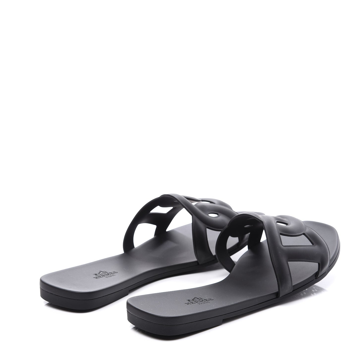 Rubber Aloha Sandals 40 Black