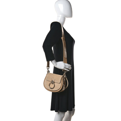 Chloe Calfskin Suede Small Tess Bag Soft Tan 2 of 11