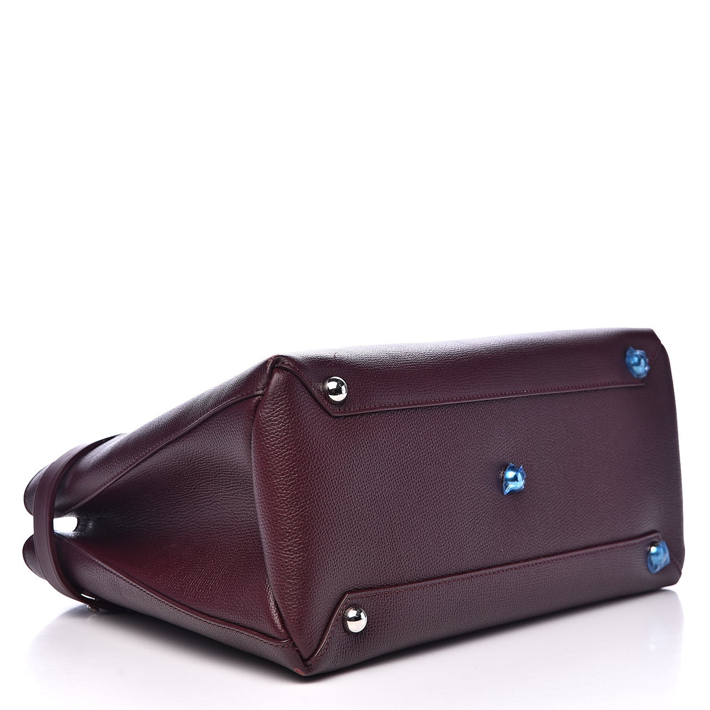 Derby Calfskin House Check Medium Banner Tote Burgundy