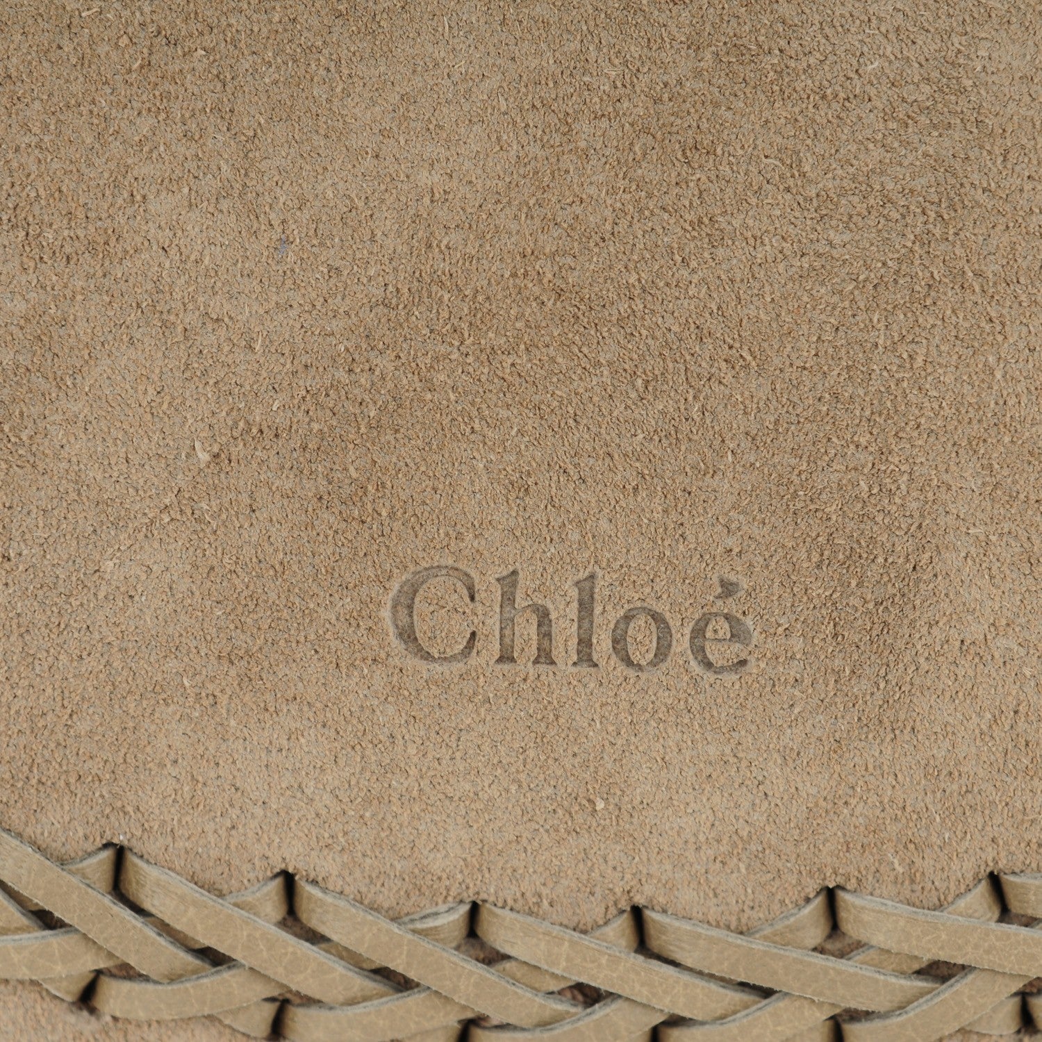 Chloe Suede Braided Small Hudson Shoulder Bag Motty Grey 6 of 8