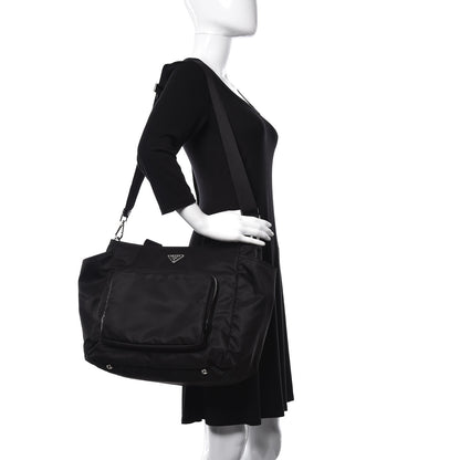 Prada Nylon Vela Baby Bag Black 3 of 14