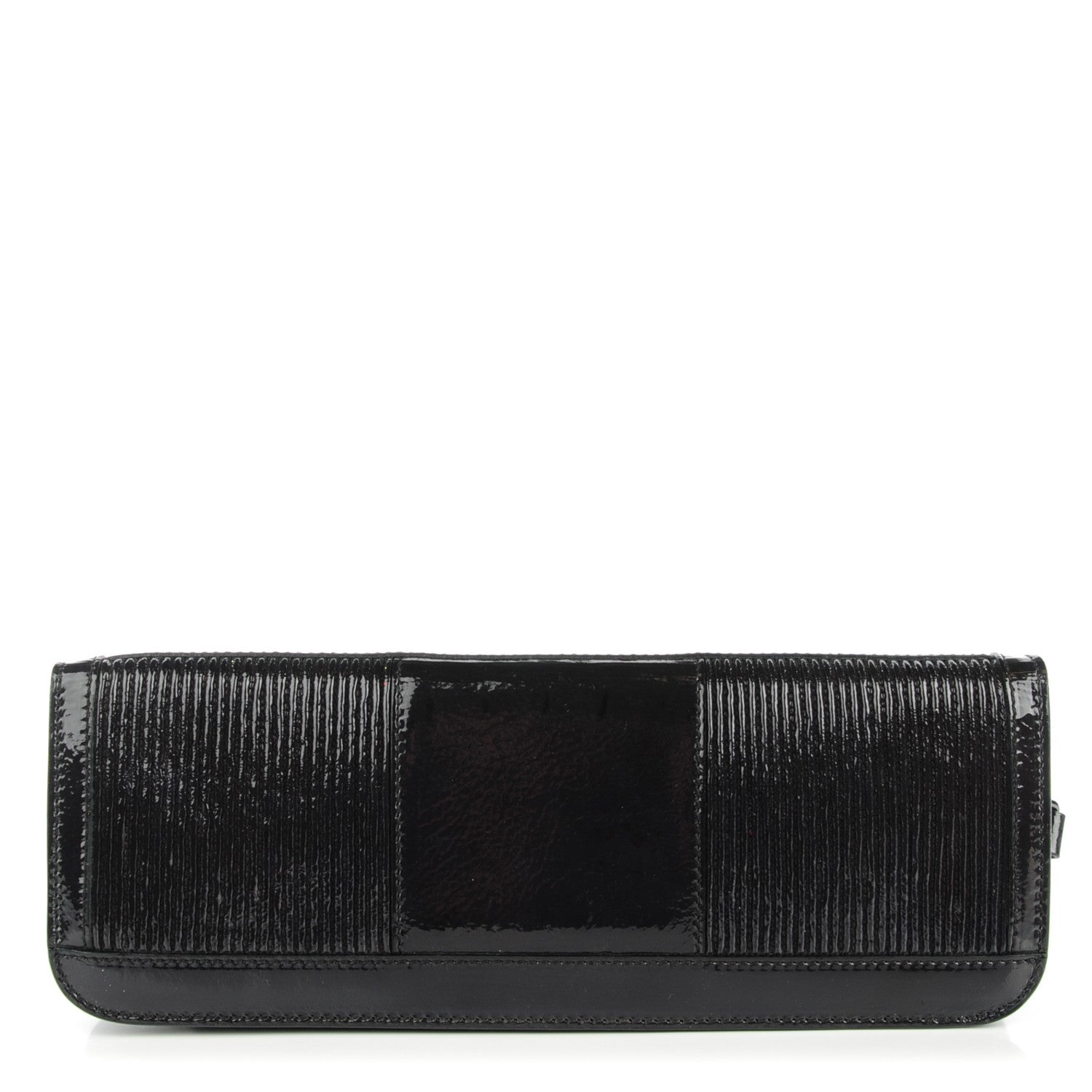 Burberry Crinkled Patent Bracelet Clutch Bag Purple 1 of 9