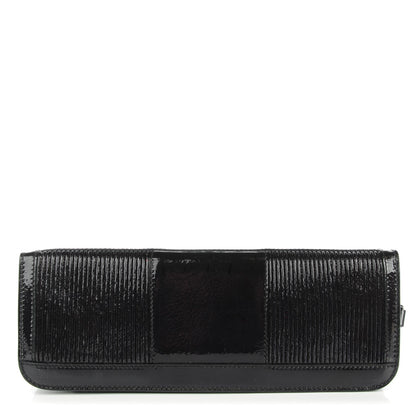Burberry Crinkled Patent Bracelet Clutch Bag Purple 1 of 9