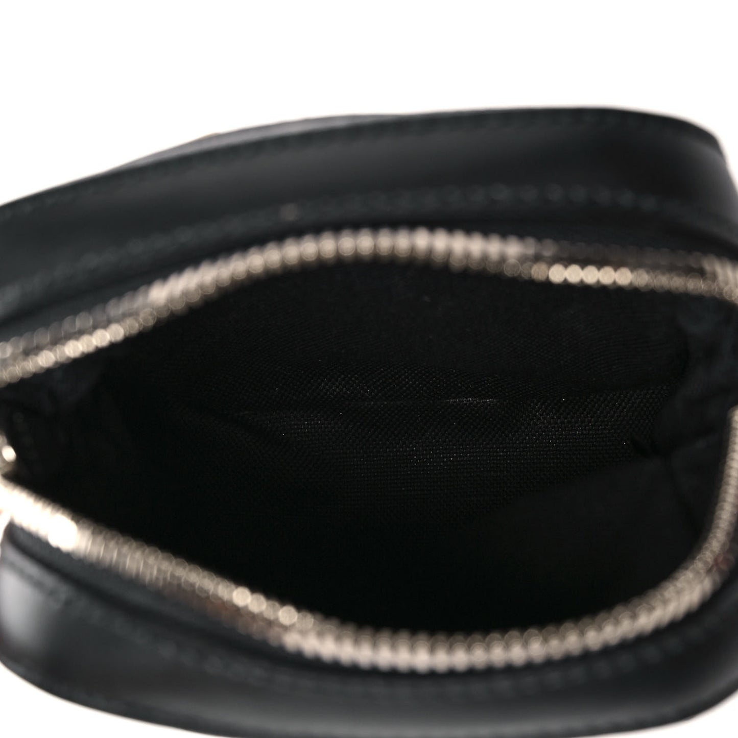 GG Supreme Monogram Appia Calfskin Web Small Camera Messenger Bag Black Grey